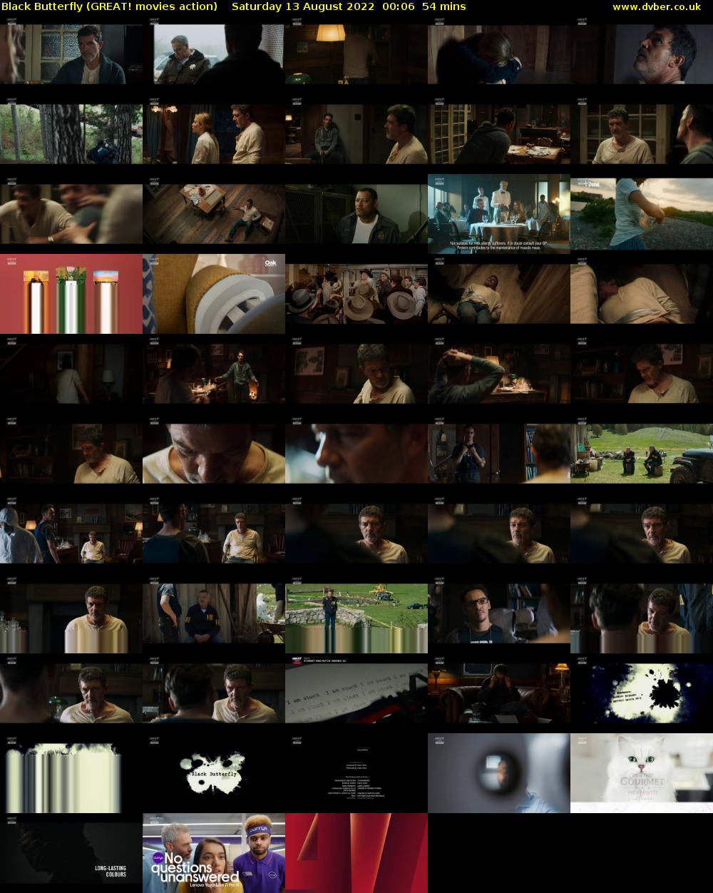 Black Butterfly (GREAT! movies action) Saturday 13 August 2022 00:06 - 01:00