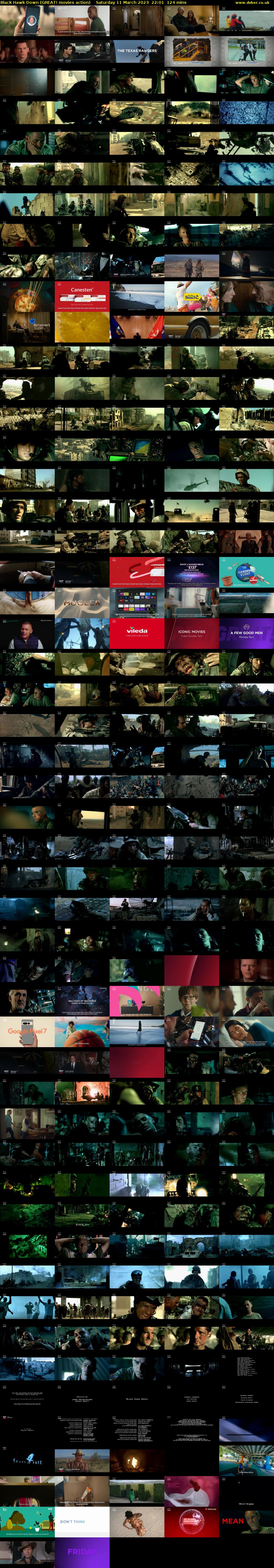 Black Hawk Down (GREAT! movies action) Saturday 11 March 2023 22:01 - 00:05