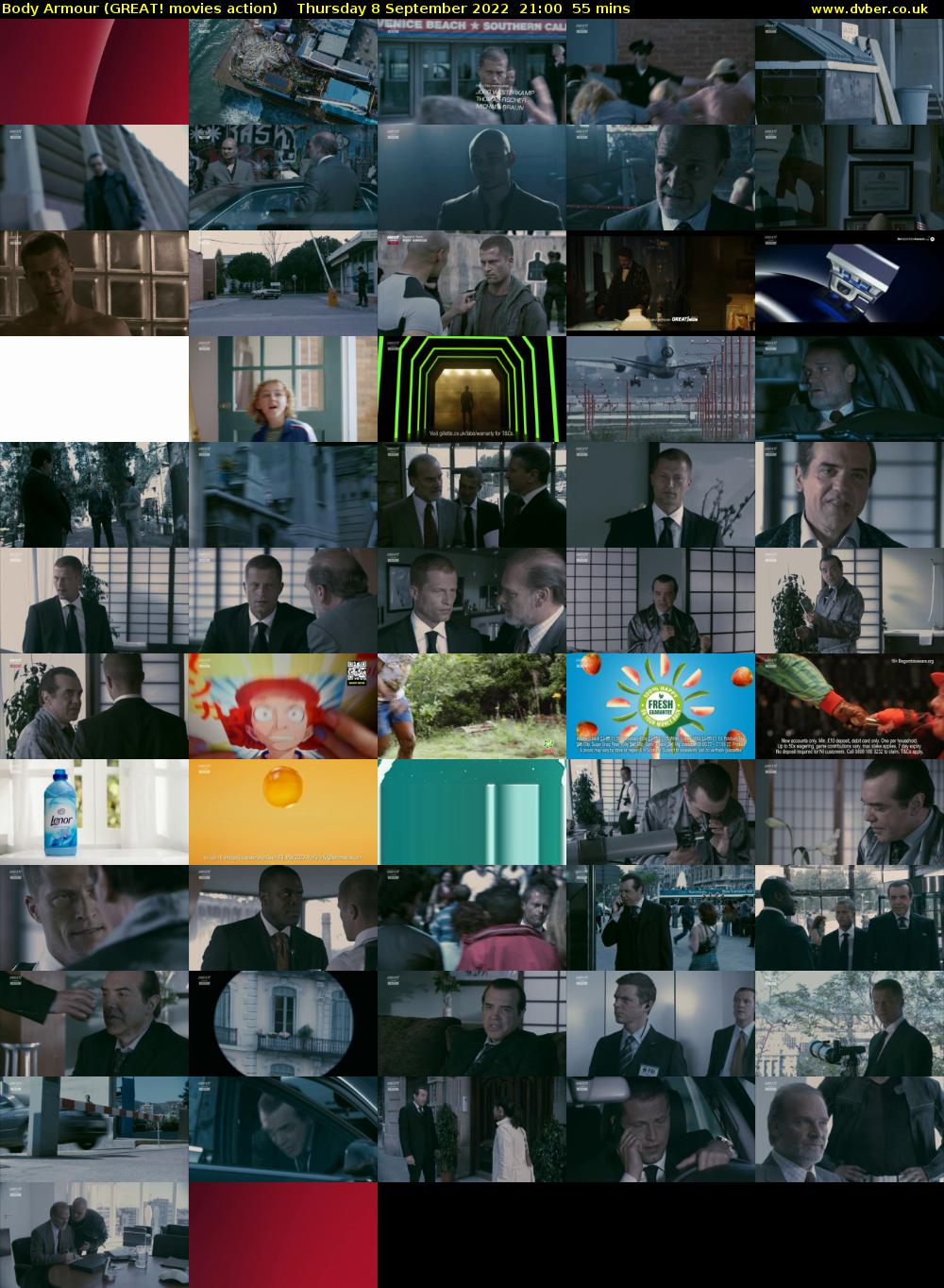 Body Armour (GREAT! movies action) Thursday 8 September 2022 21:00 - 21:55