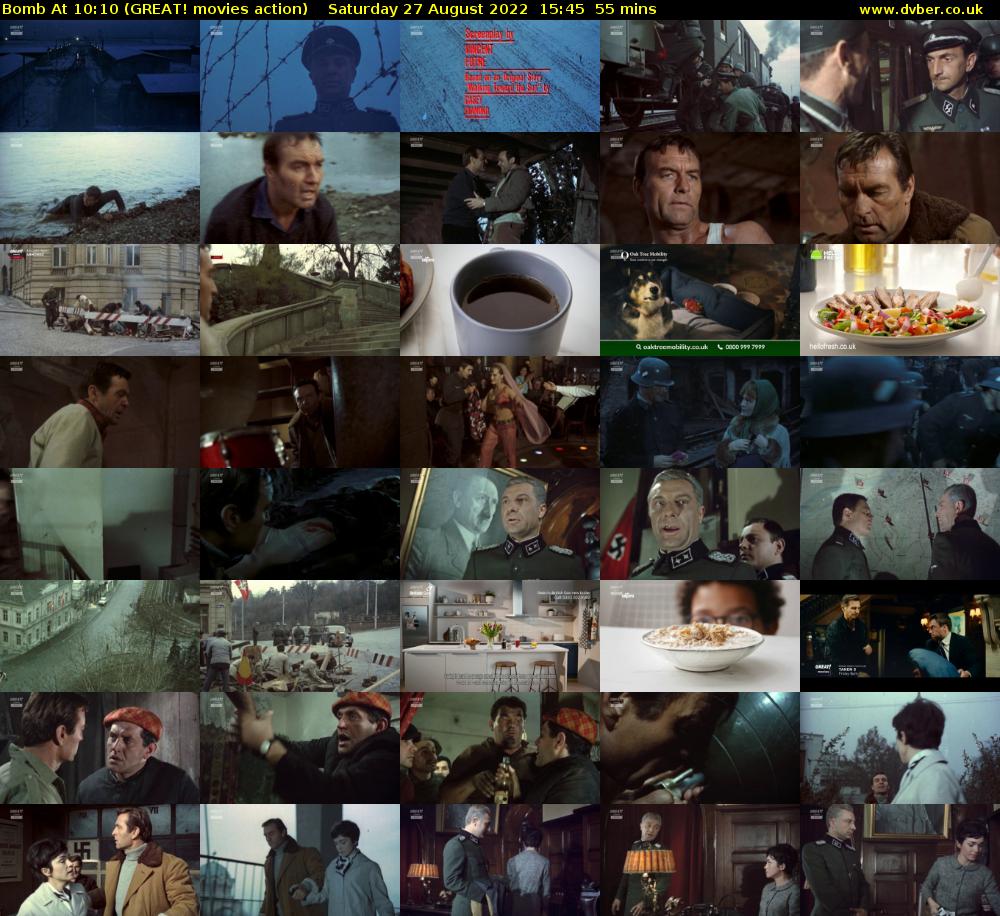 Bomb At 10:10 (GREAT! movies action) Saturday 27 August 2022 15:45 - 16:40