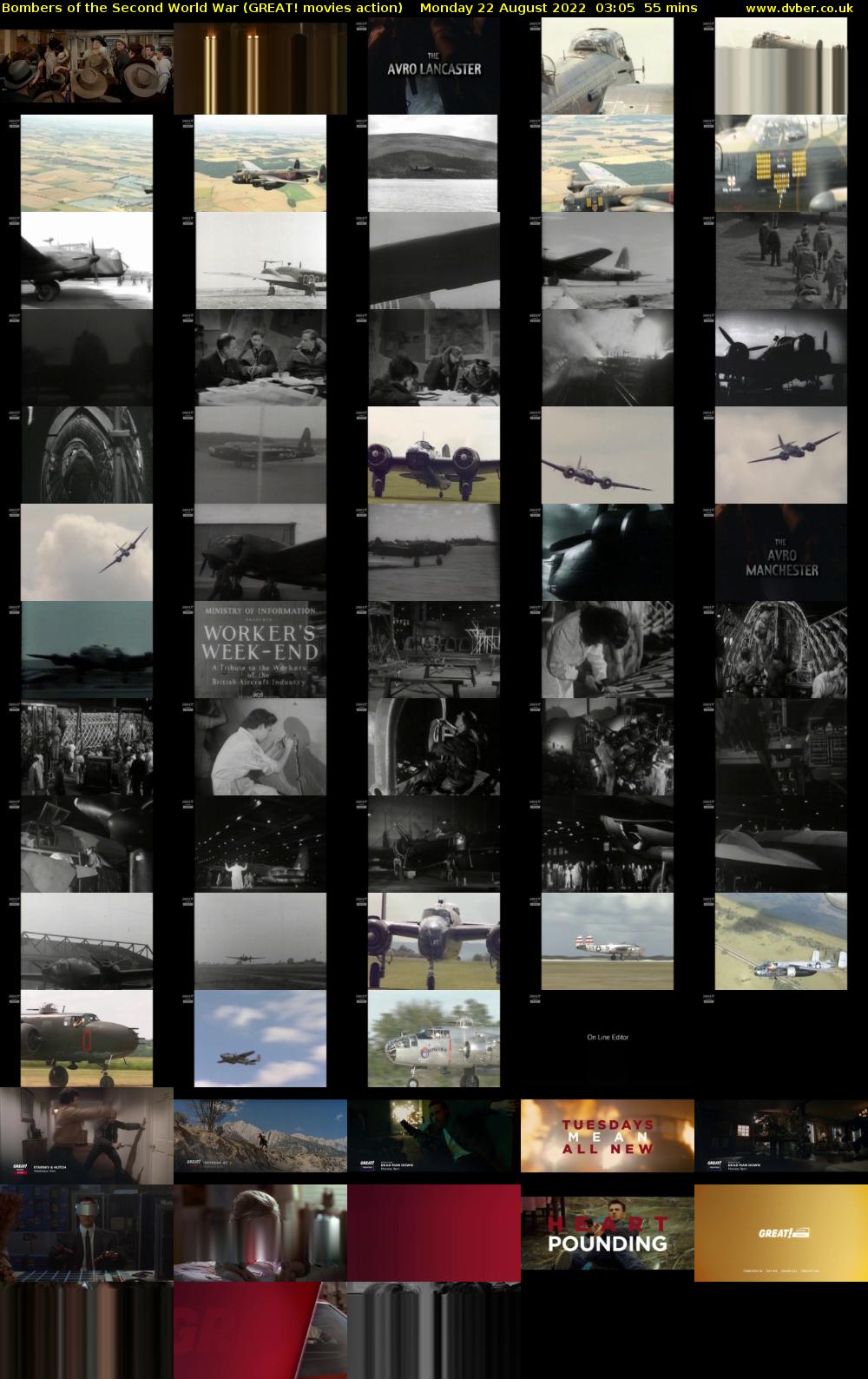 Bombers of the Second World War (GREAT! movies action) Monday 22 August 2022 03:05 - 04:00