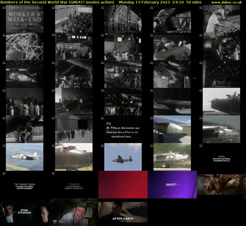Bombers of the Second World War (GREAT! movies action) Monday 13 February 2023 03:10 - 04:00