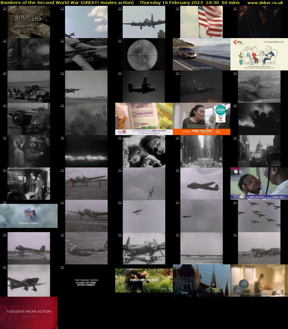 Bombers of the Second World War (GREAT! movies action) Thursday 16 February 2023 10:30 - 11:30