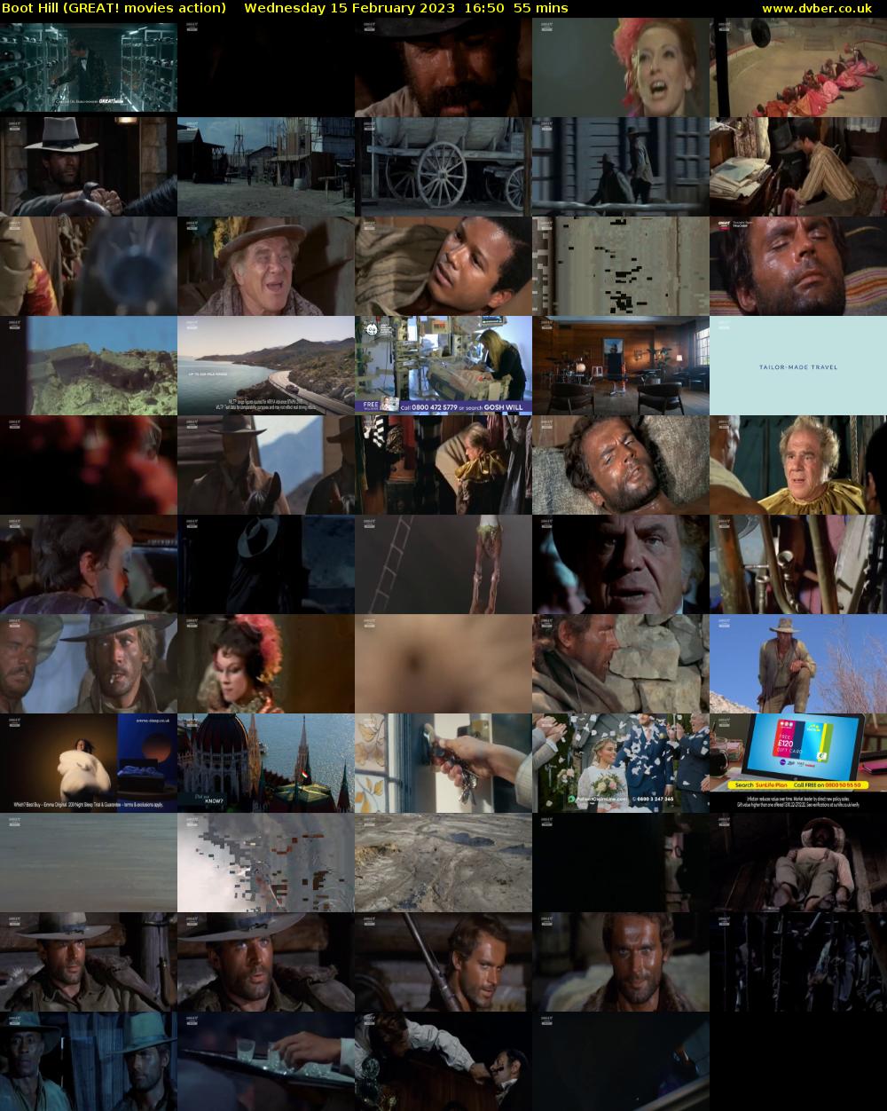 Boot Hill (GREAT! movies action) Wednesday 15 February 2023 16:50 - 17:45
