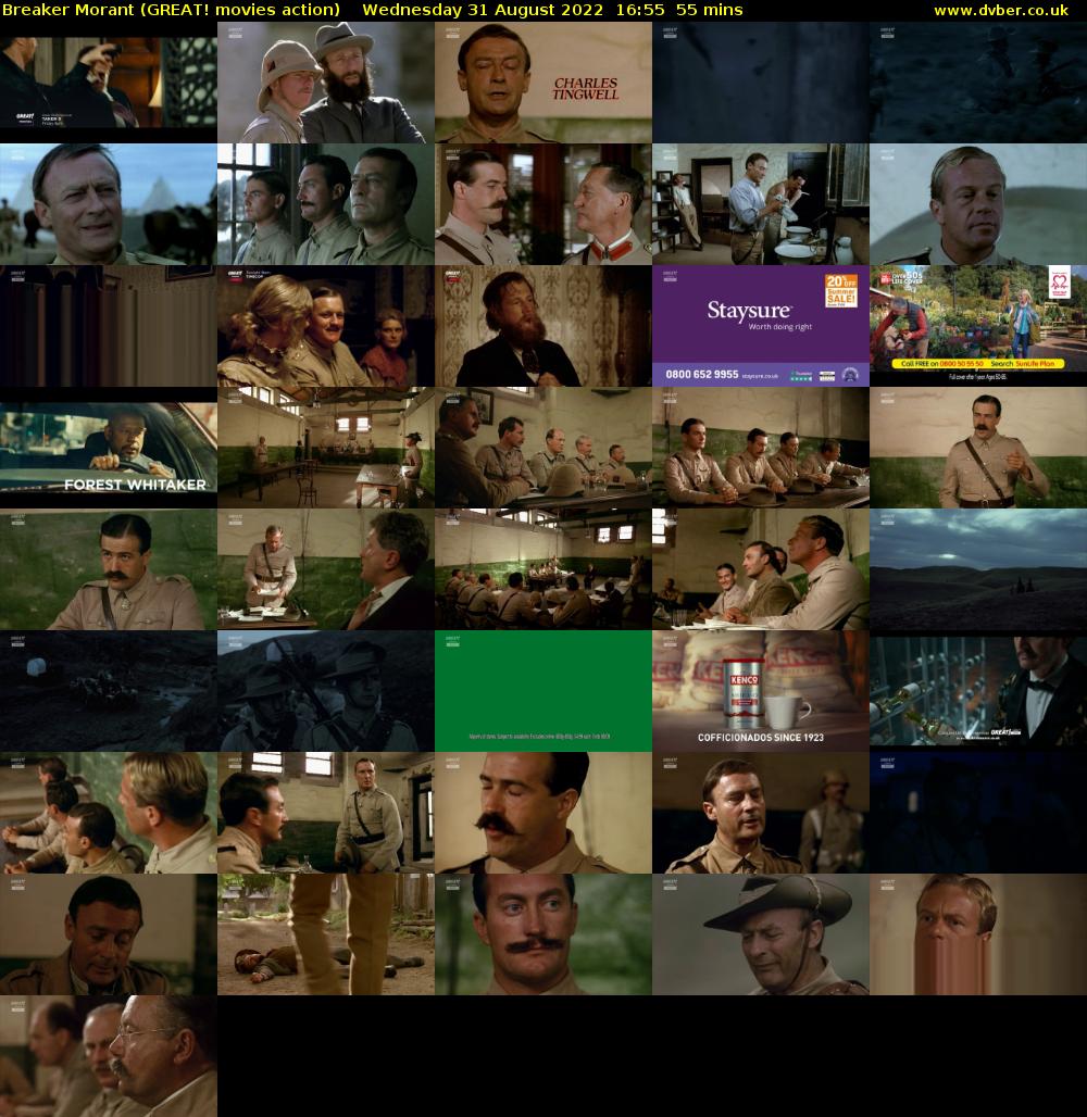 Breaker Morant (GREAT! movies action) Wednesday 31 August 2022 16:55 - 17:50