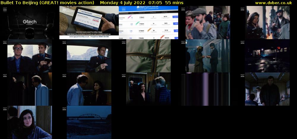 Bullet To Beijing (GREAT! movies action) Monday 4 July 2022 07:05 - 08:00