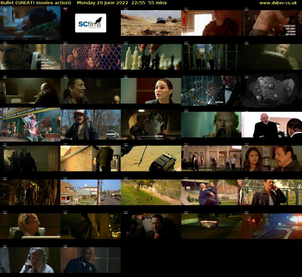 Bullet (GREAT! movies action) Monday 20 June 2022 22:55 - 23:50