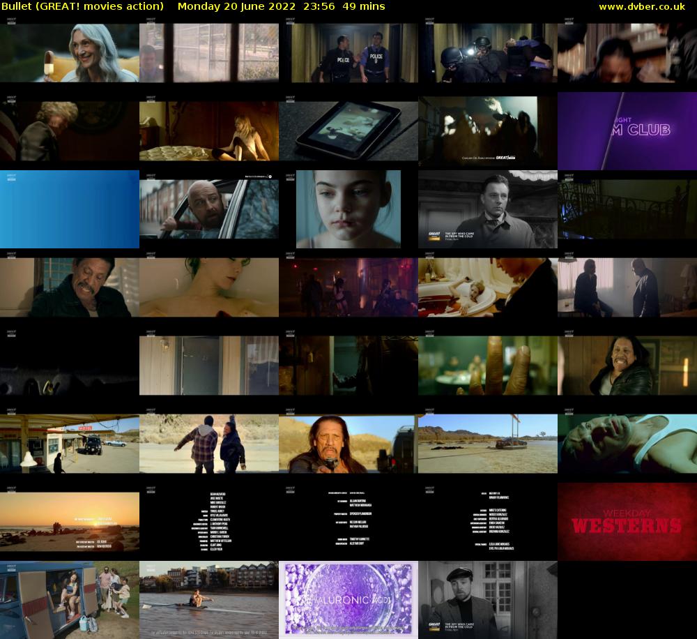 Bullet (GREAT! movies action) Monday 20 June 2022 23:56 - 00:45