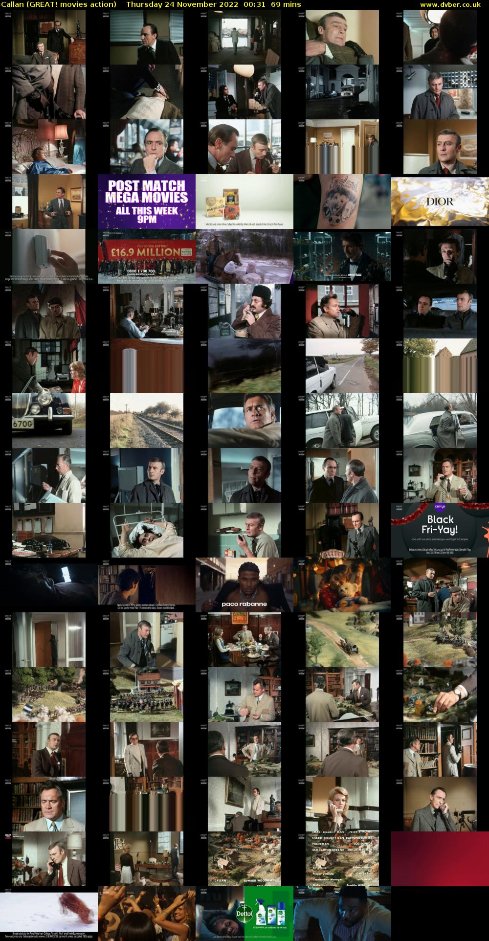 Callan (GREAT! movies action) Thursday 24 November 2022 00:31 - 01:40