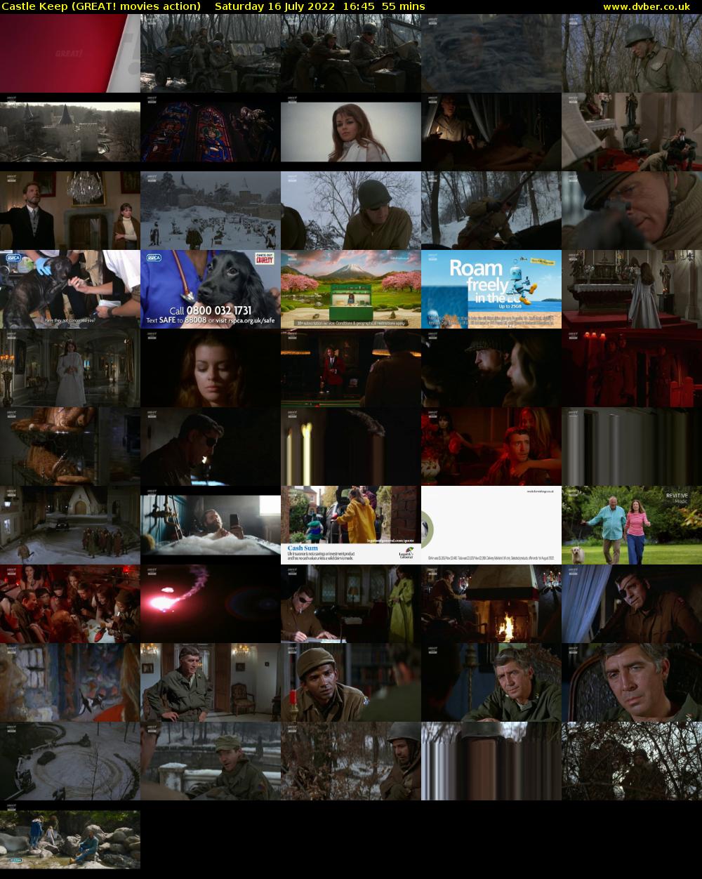 Castle Keep (GREAT! movies action) Saturday 16 July 2022 16:45 - 17:40