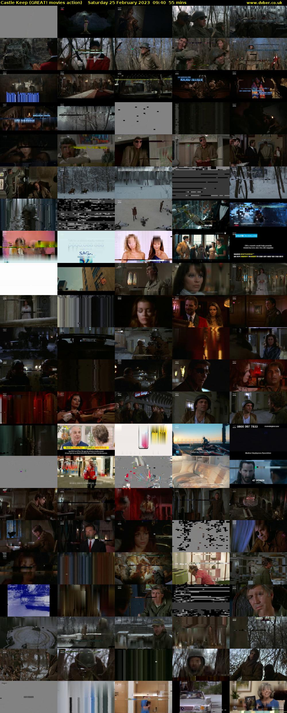 Castle Keep (GREAT! movies action) Saturday 25 February 2023 09:40 - 10:35