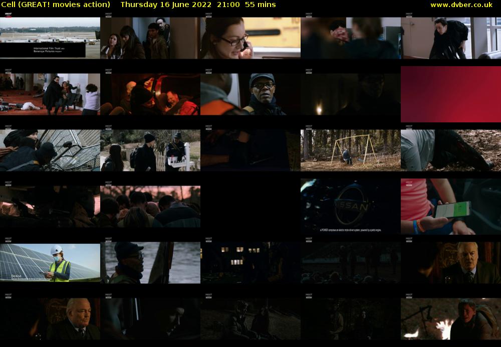 Cell (GREAT! movies action) Thursday 16 June 2022 21:00 - 21:55