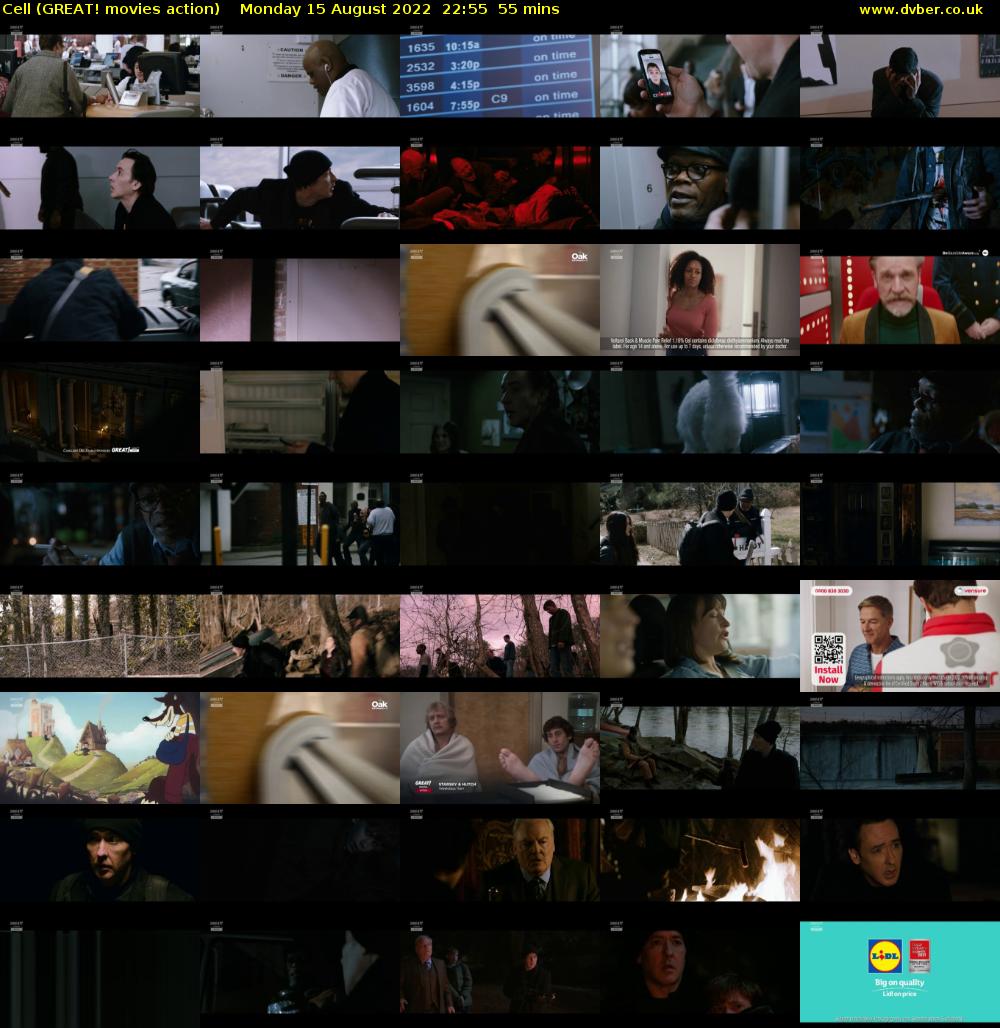 Cell (GREAT! movies action) Monday 15 August 2022 22:55 - 23:50