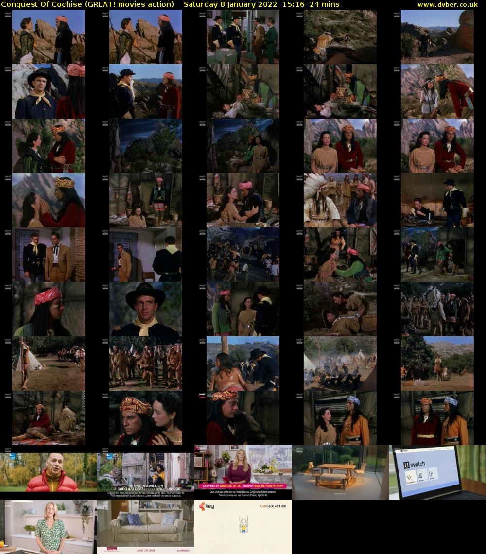 Conquest Of Cochise (GREAT! movies action) Saturday 8 January 2022 15:16 - 15:40