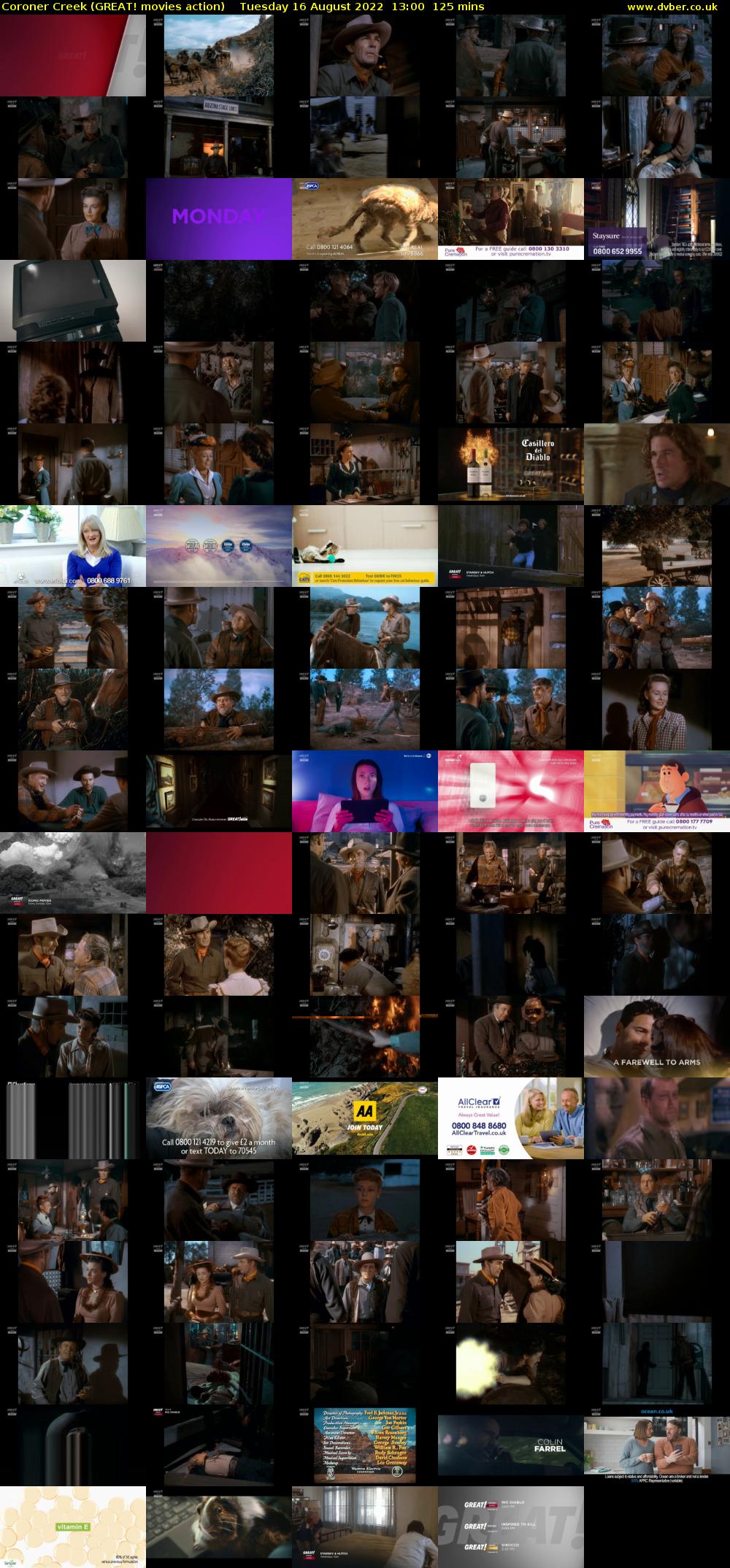 Coroner Creek (GREAT! movies action) Tuesday 16 August 2022 13:00 - 15:05
