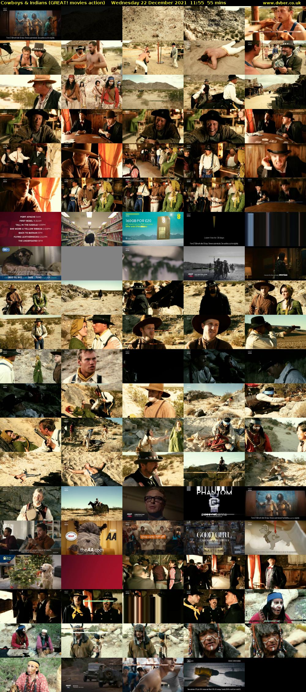 Cowboys & Indians (GREAT! movies action) Wednesday 22 December 2021 11:55 - 12:50