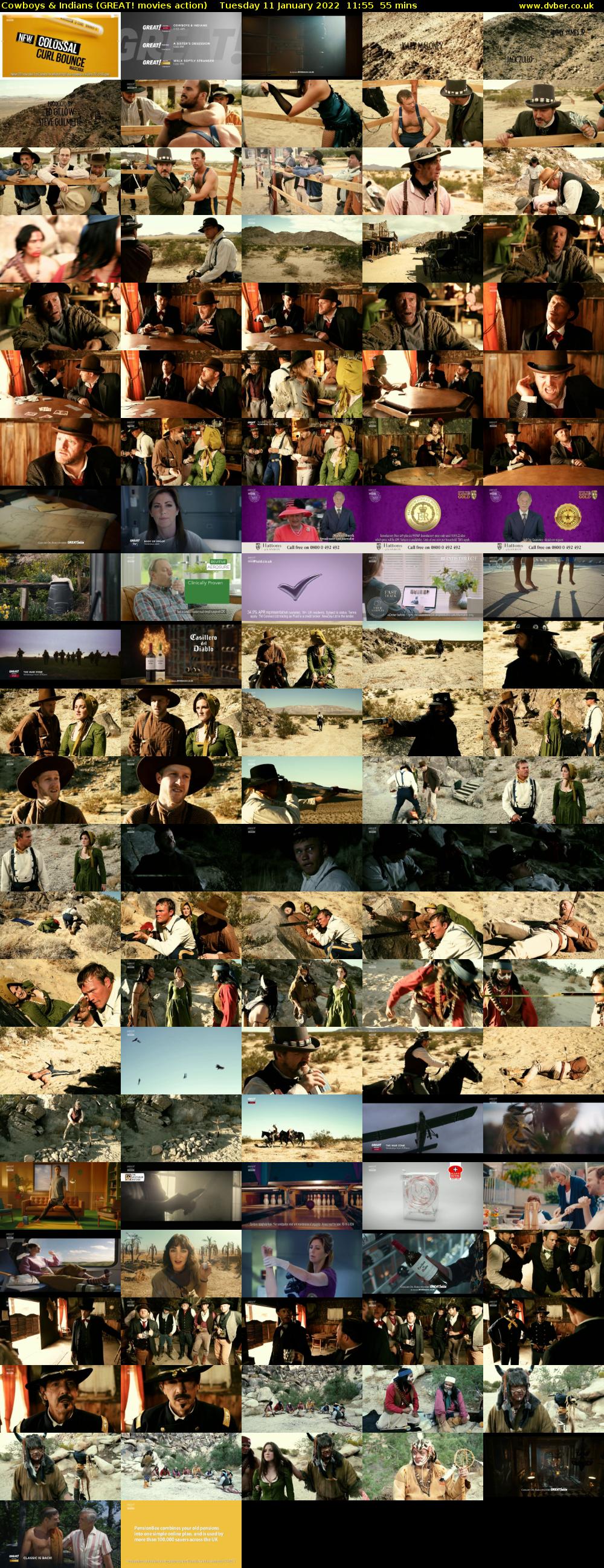 Cowboys & Indians (GREAT! movies action) Tuesday 11 January 2022 11:55 - 12:50
