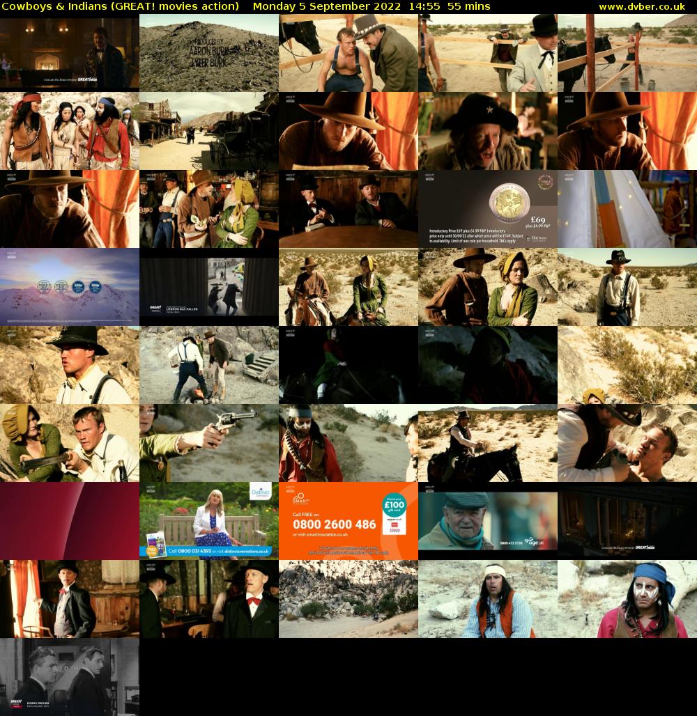 Cowboys & Indians (GREAT! movies action) Monday 5 September 2022 14:55 - 15:50