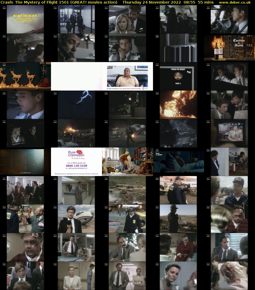 Crash: The Mystery of Flight 1501 (GREAT! movies action) Thursday 24 November 2022 08:55 - 09:50