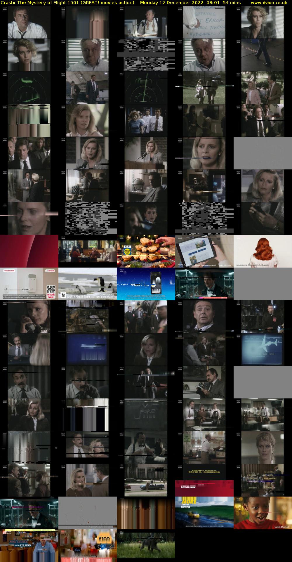 Crash: The Mystery of Flight 1501 (GREAT! movies action) Monday 12 December 2022 08:01 - 08:55