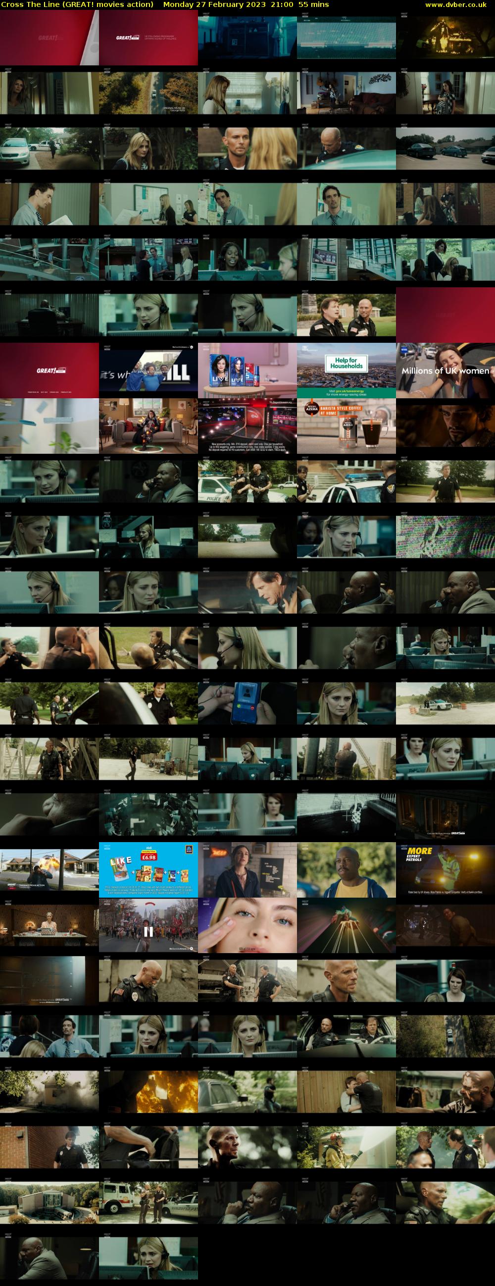 Cross The Line (GREAT! movies action) Monday 27 February 2023 21:00 - 21:55