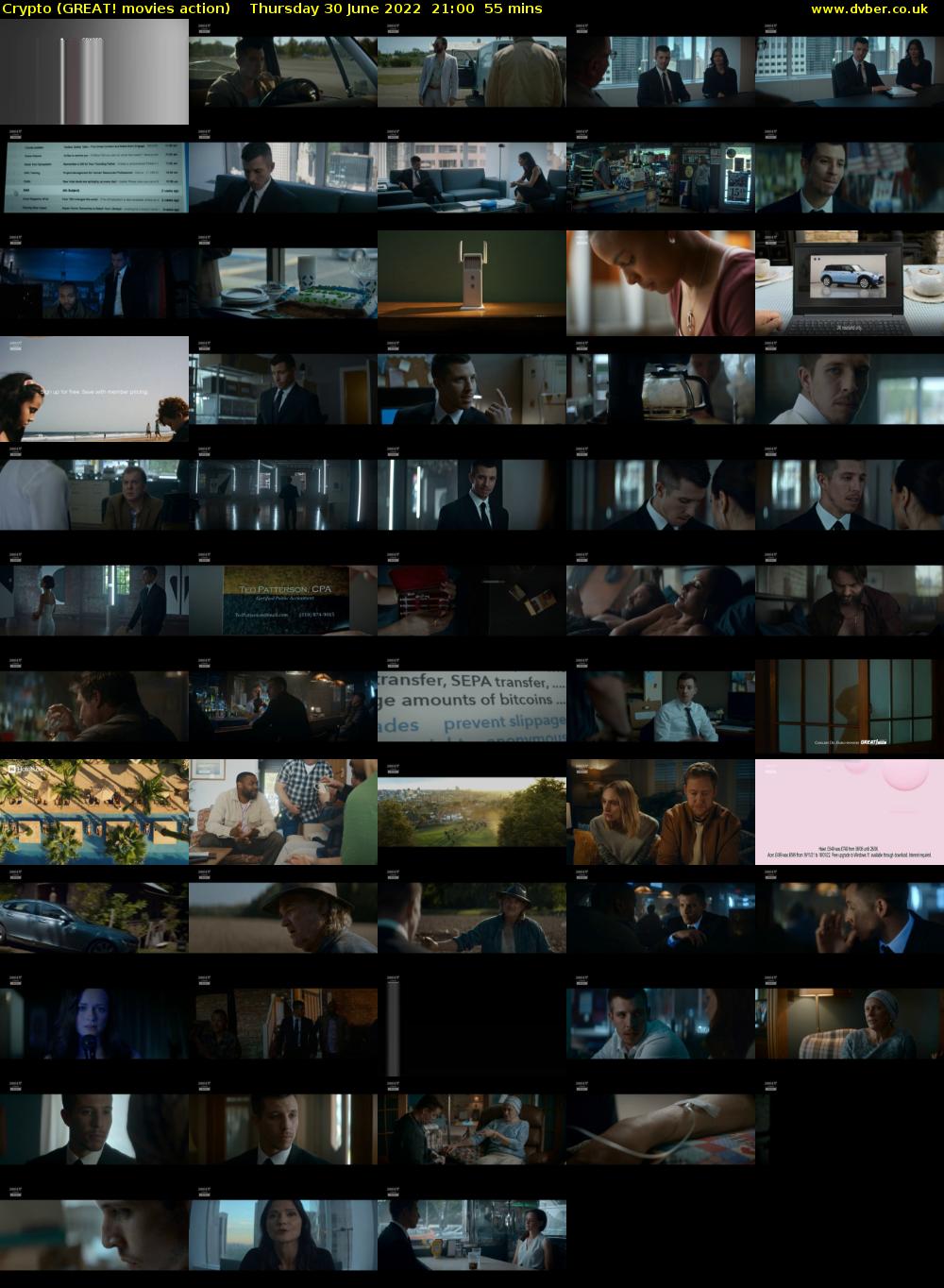 Crypto (GREAT! movies action) Thursday 30 June 2022 21:00 - 21:55