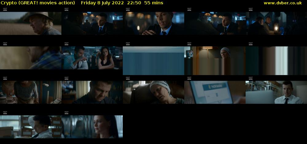 Crypto (GREAT! movies action) Friday 8 July 2022 22:50 - 23:45