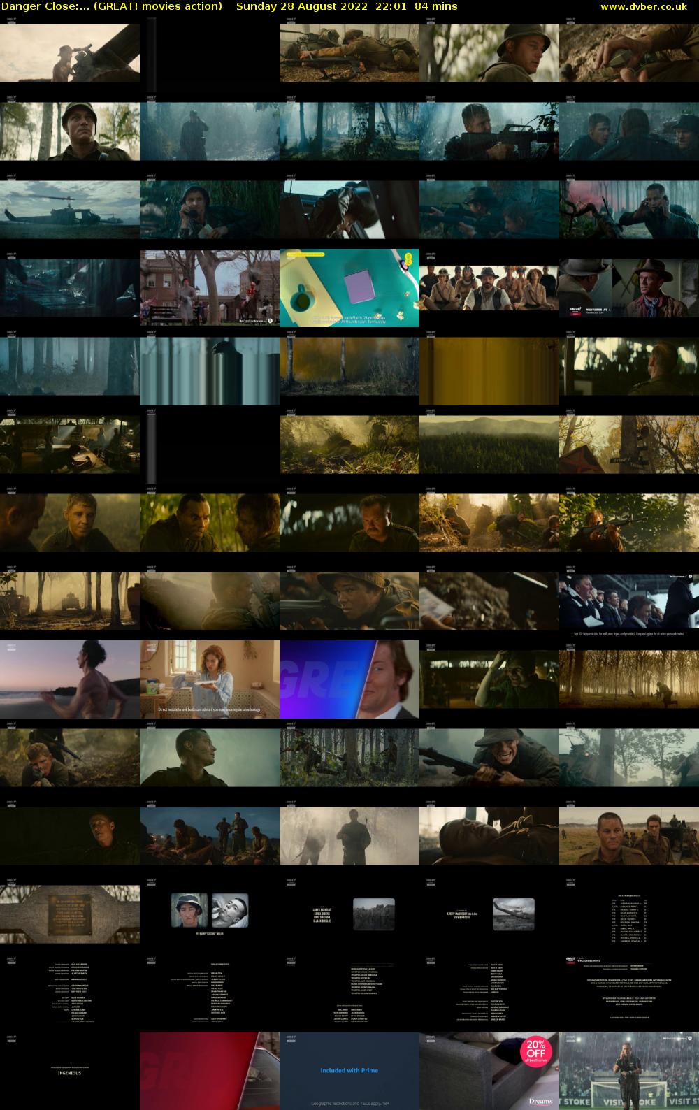Danger Close:... (GREAT! movies action) Sunday 28 August 2022 22:01 - 23:25
