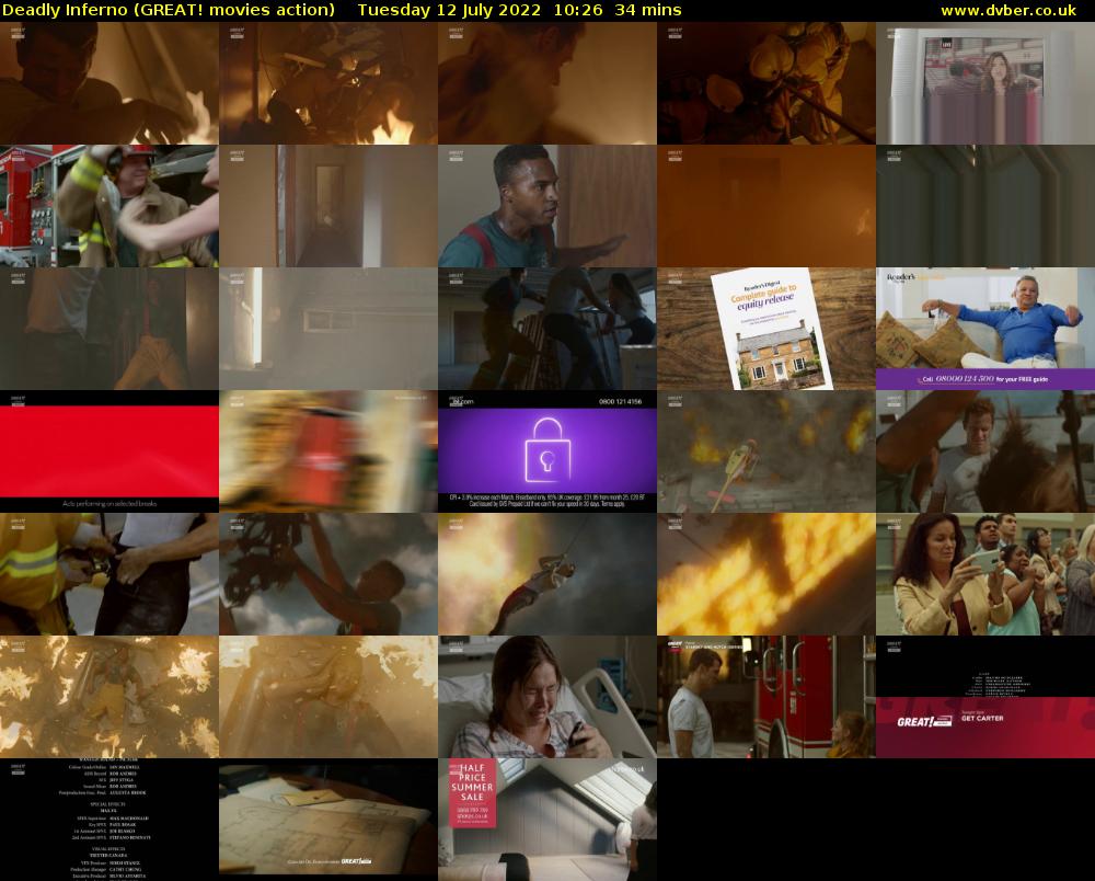 Deadly Inferno (GREAT! movies action) Tuesday 12 July 2022 10:26 - 11:00