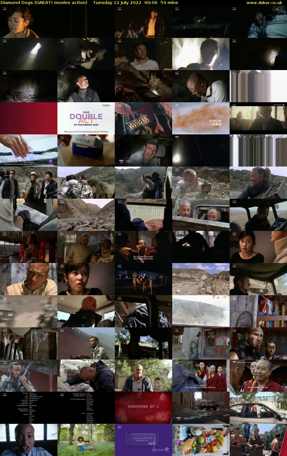 Diamond Dogs (GREAT! movies action) Tuesday 12 July 2022 00:06 - 01:00