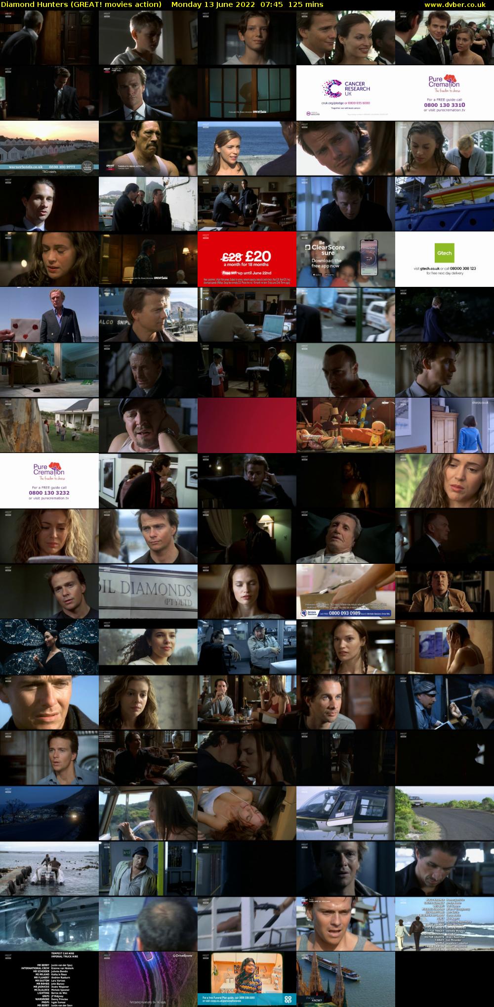 Diamond Hunters (GREAT! movies action) Monday 13 June 2022 07:45 - 09:50