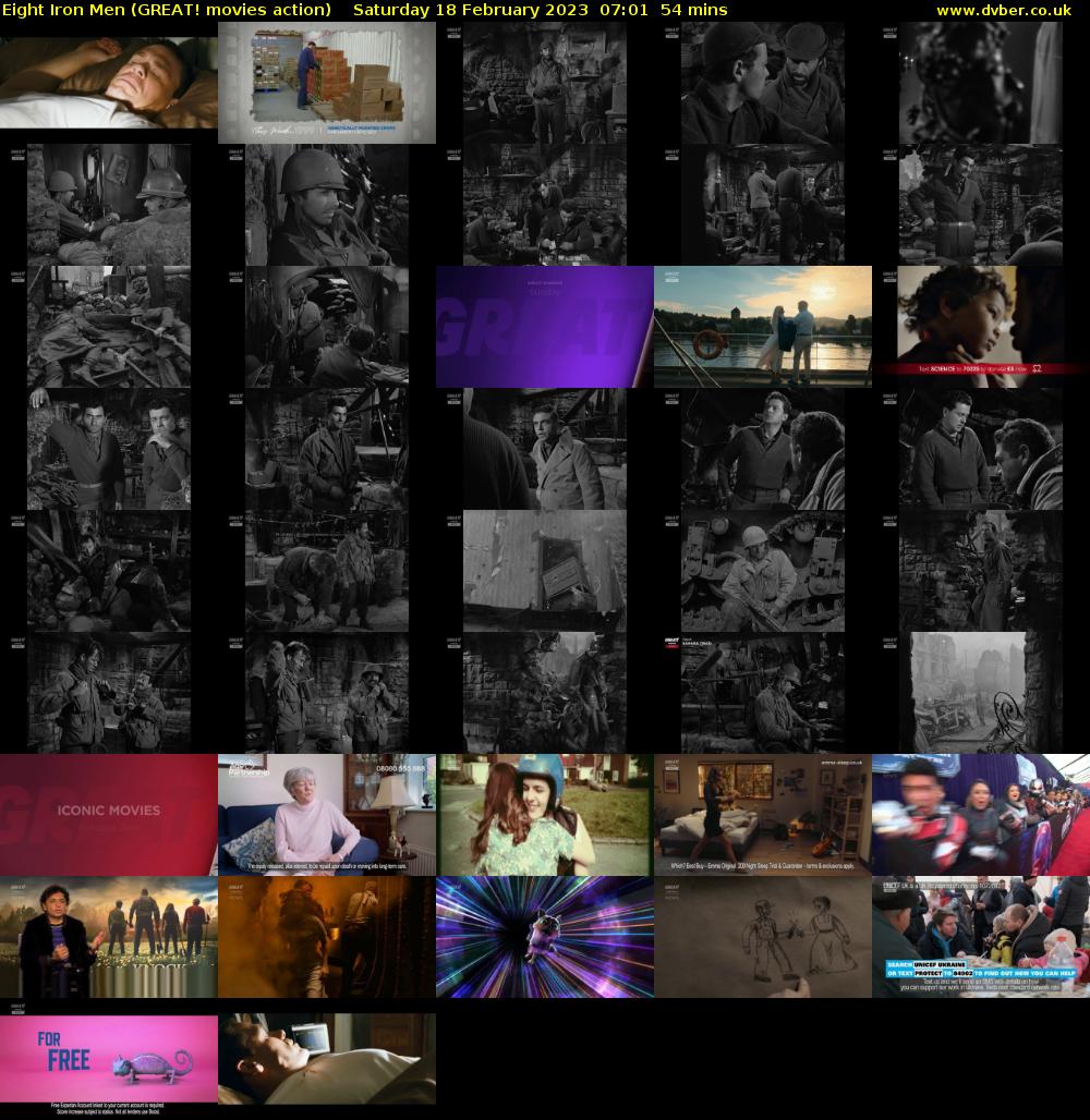 Eight Iron Men (GREAT! movies action) Saturday 18 February 2023 07:01 - 07:55