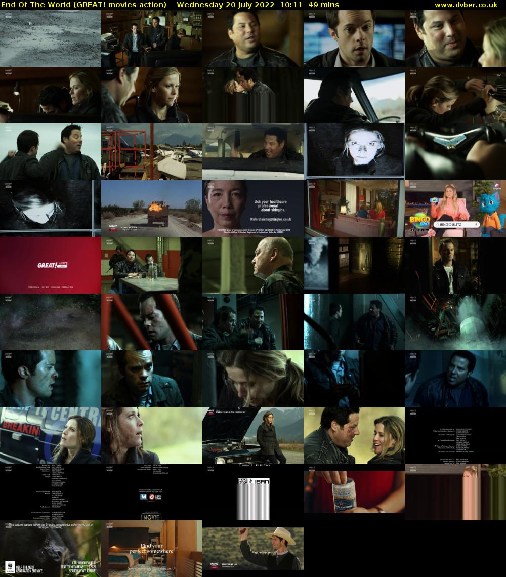 End Of The World (GREAT! movies action) Wednesday 20 July 2022 10:11 - 11:00