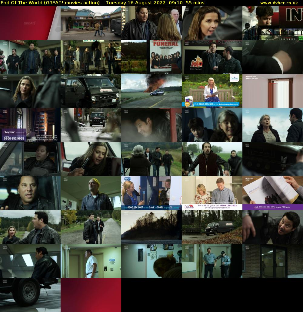 End Of The World (GREAT! movies action) Tuesday 16 August 2022 09:10 - 10:05