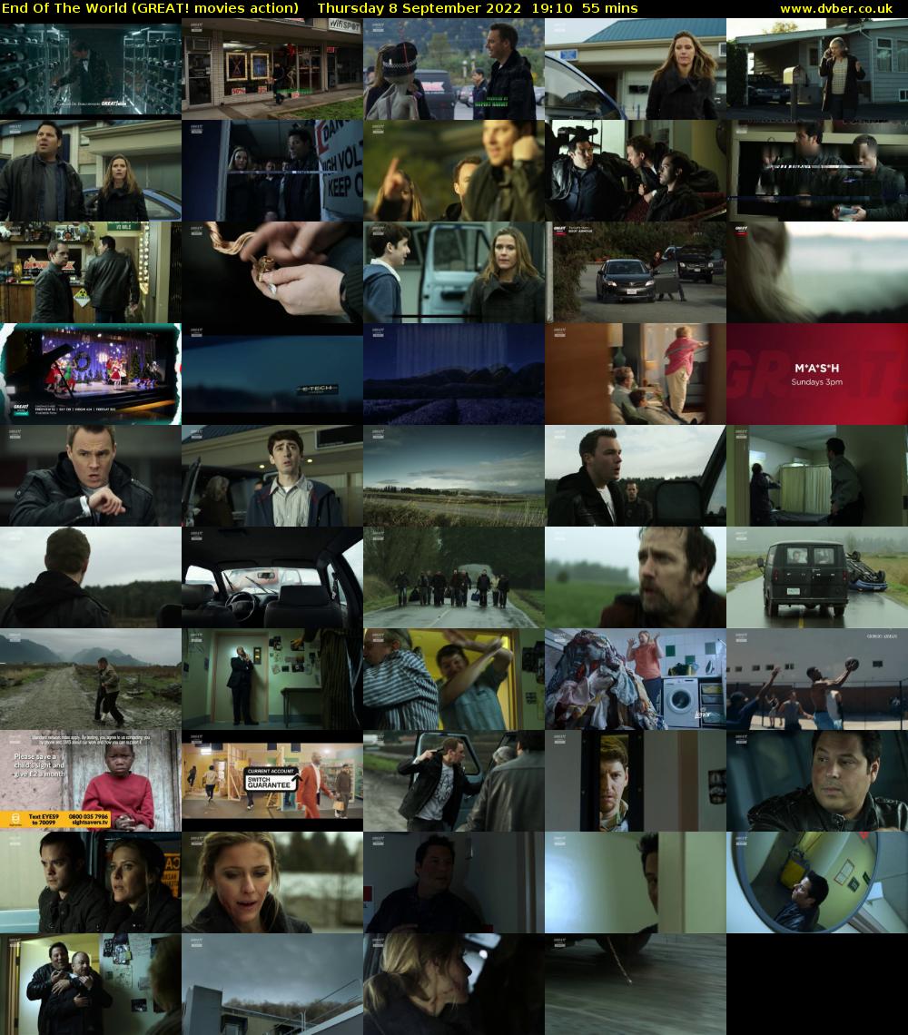 End Of The World (GREAT! movies action) Thursday 8 September 2022 19:10 - 20:05