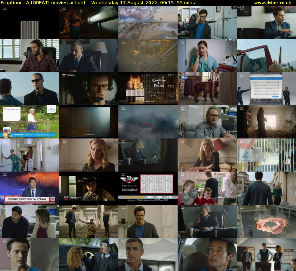 Eruption: LA (GREAT! movies action) Wednesday 17 August 2022 09:15 - 10:10