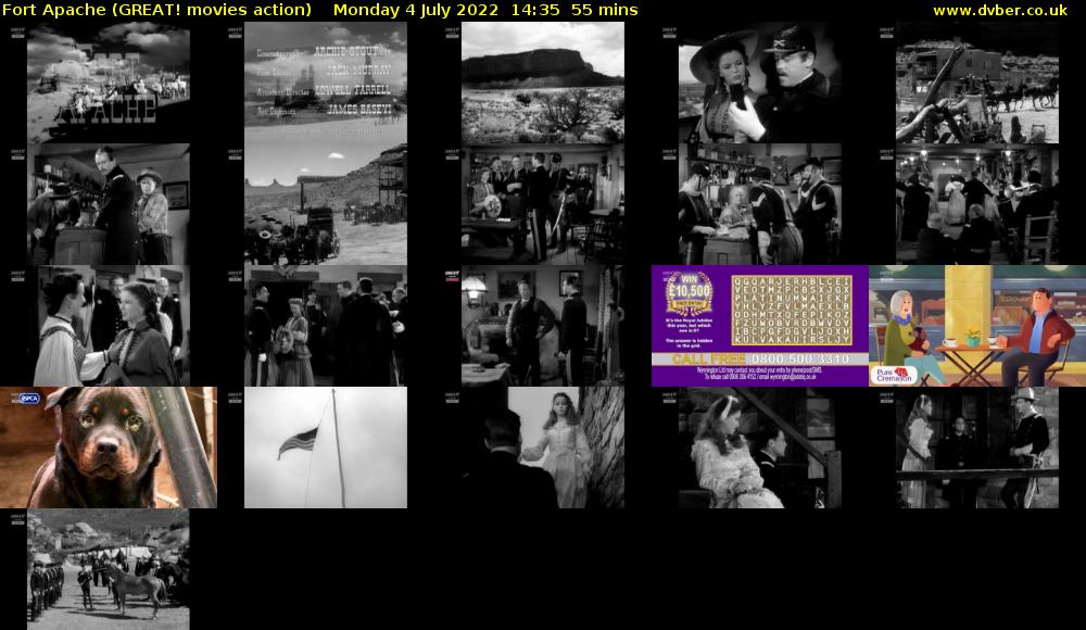 Fort Apache (GREAT! movies action) Monday 4 July 2022 14:35 - 15:30