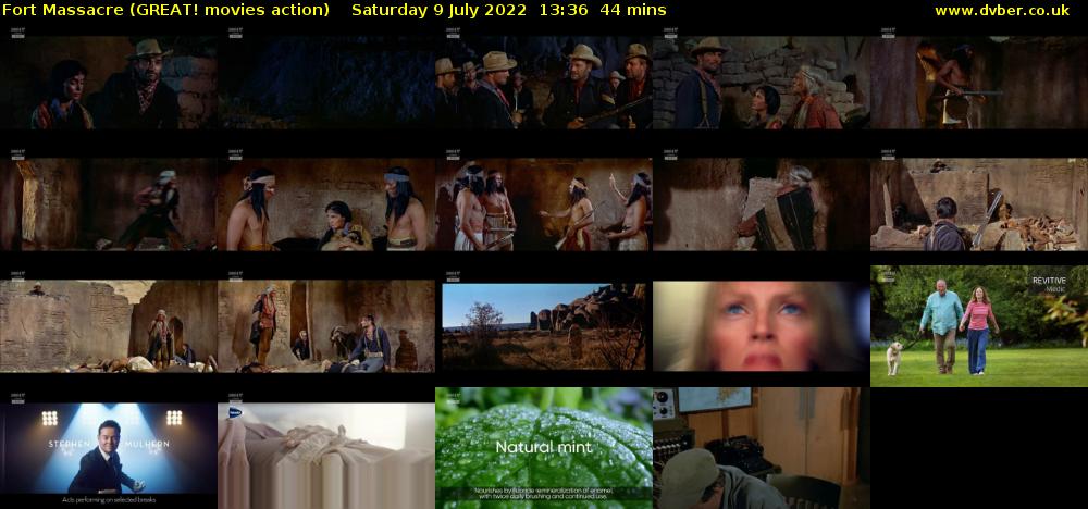 Fort Massacre (GREAT! movies action) Saturday 9 July 2022 13:36 - 14:20