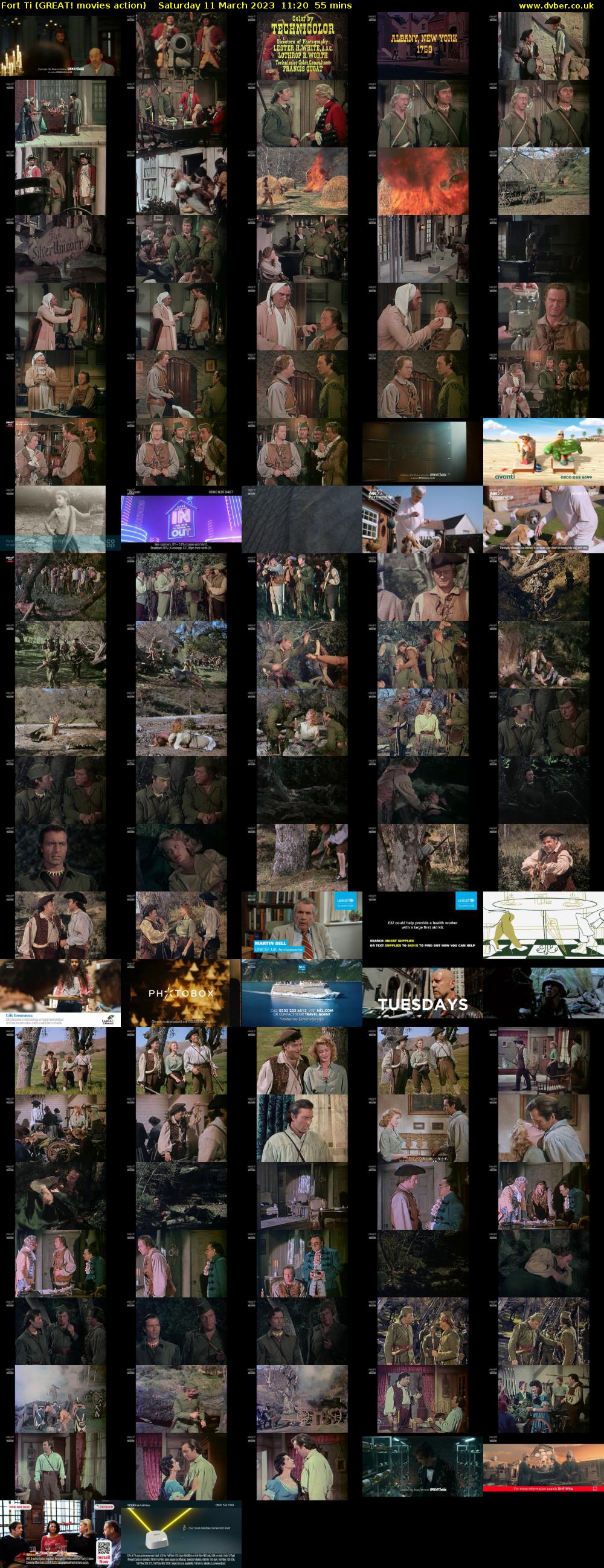 Fort Ti (GREAT! movies action) Saturday 11 March 2023 11:20 - 12:15