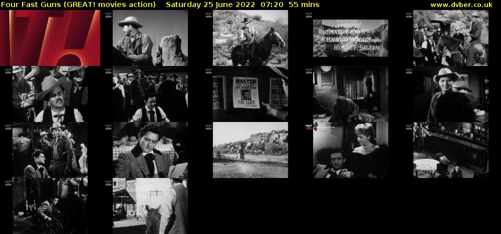 Four Fast Guns (GREAT! movies action) Saturday 25 June 2022 07:20 - 08:15