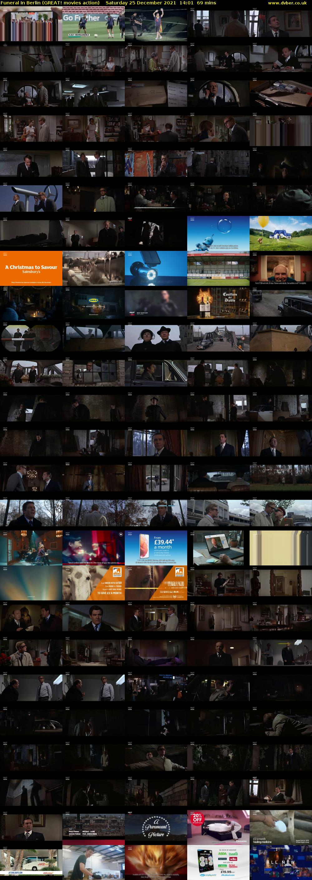 Funeral In Berlin (GREAT! movies action) Saturday 25 December 2021 14:01 - 15:10