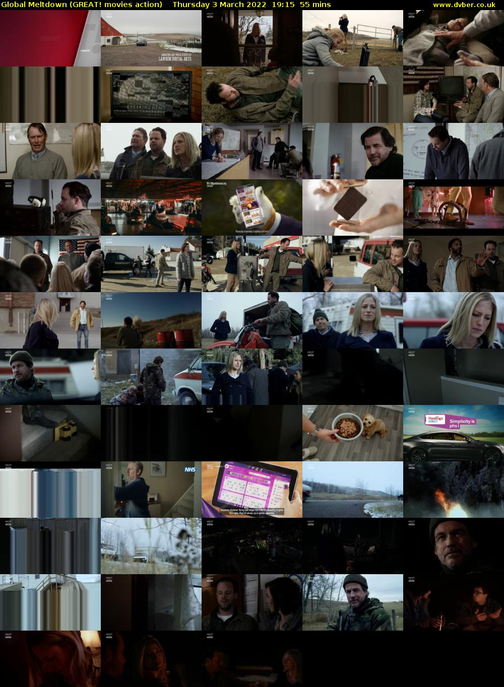 Global Meltdown (GREAT! movies action) Thursday 3 March 2022 19:15 - 20:10
