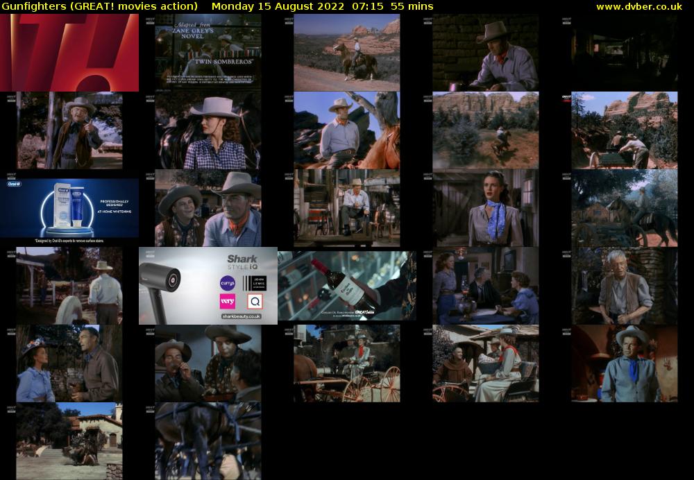 Gunfighters (GREAT! movies action) Monday 15 August 2022 07:15 - 08:10