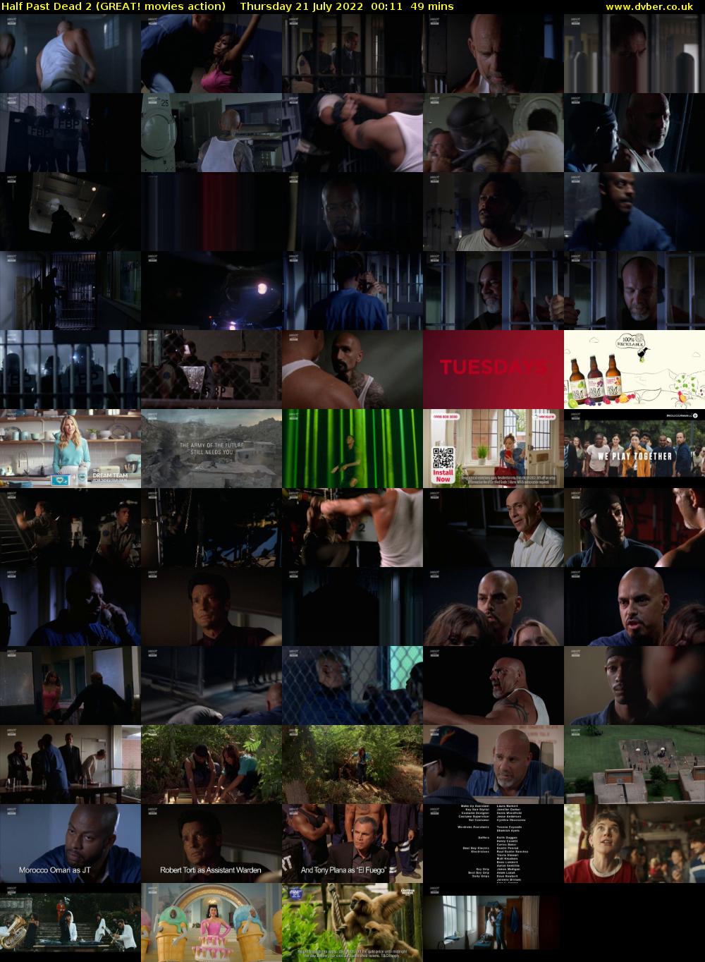 Half Past Dead 2 (GREAT! movies action) Thursday 21 July 2022 00:11 - 01:00