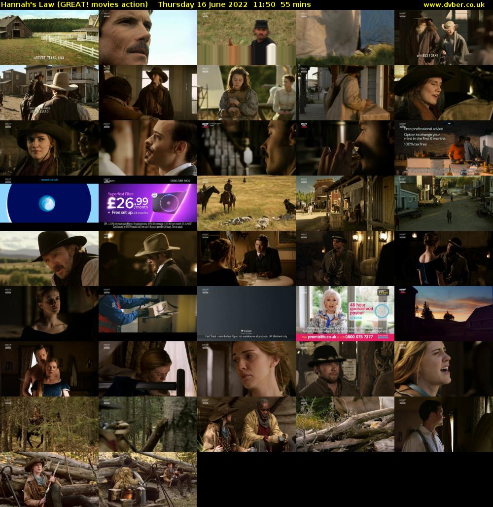 Hannah's Law (GREAT! movies action) Thursday 16 June 2022 11:50 - 12:45