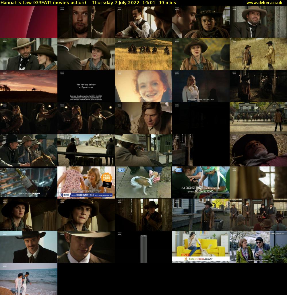 Hannah's Law (GREAT! movies action) Thursday 7 July 2022 14:01 - 14:50