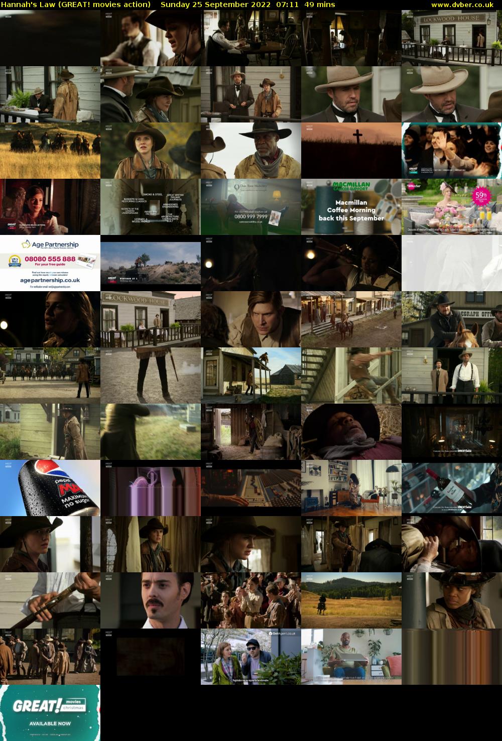Hannah's Law (GREAT! movies action) Sunday 25 September 2022 07:11 - 08:00