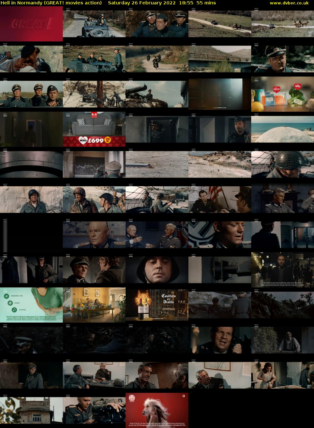 Hell in Normandy (GREAT! movies action) Saturday 26 February 2022 18:55 - 19:50
