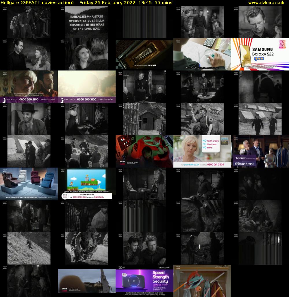 Hellgate (GREAT! movies action) Friday 25 February 2022 13:45 - 14:40