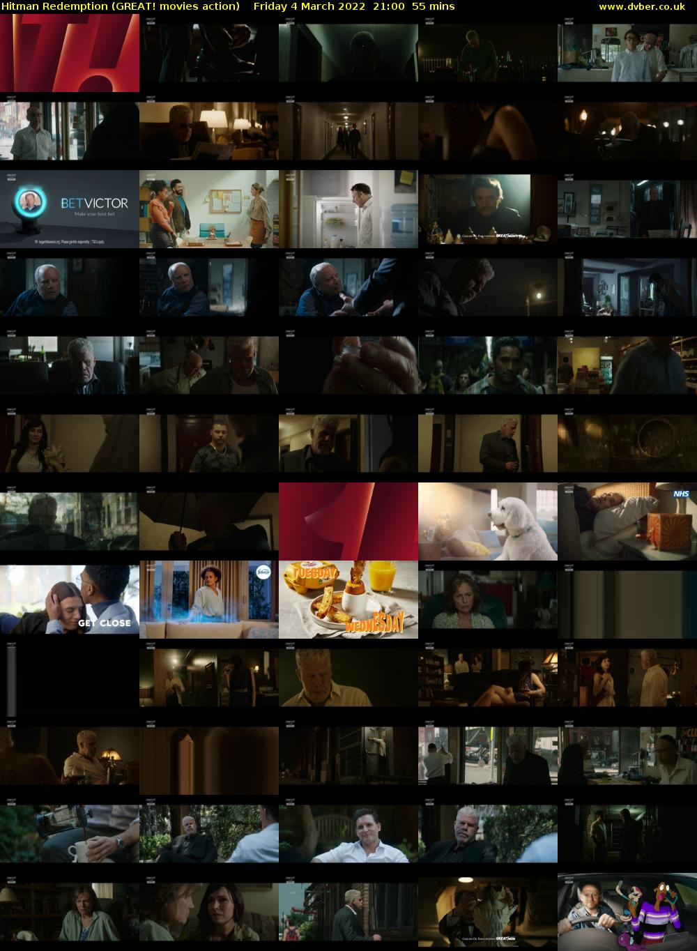 Hitman Redemption (GREAT! movies action) Friday 4 March 2022 21:00 - 21:55
